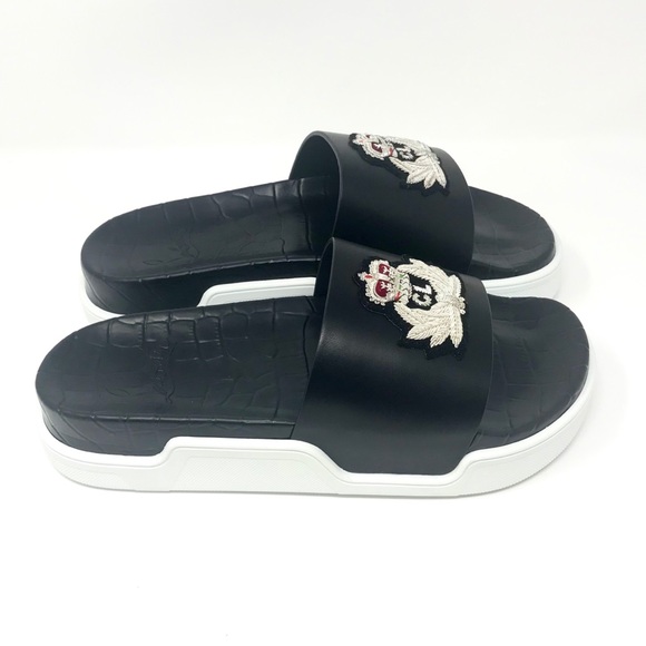 Brand New Christian Louboutin PoolBeau Calf Slides - Picture 3 of 9